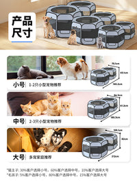 宠物帐篷方形屋折叠猫房产房幼犬狗房猫怀孕双房连通春待产房车载