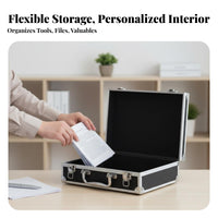 Foam-Lined Equipment Container Combination Lock Tool Box Heavy-Duty Latches