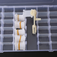 Embroidery Floss Organizer Box with Winding Boards and Yarn Winder