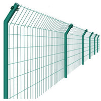 PVC Coated Double-Sided Wire Mesh Fence for Riverbank, Railway, and Mountain Enclosures