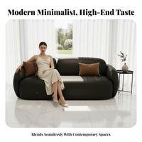 Stylish Design CumulusShaped Couch Minimalist Aesthetic Lounge Sofa Curved Form Living Room Furniture Organic Shape for Interior Designers, Design aficionados, Reception Area, Boutique, Apartment, Small Space