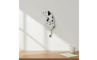 Black and White Dog Clock Minimalist Cartoon Dog Clock Cute Home Design Decor for Bedroom