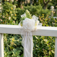 Chair-Back Flower with Ribbons Romantic for Brides