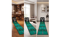 Golf Putting Mat with Target Net Portable Golf Hitting Net with Practice Mat Foldable for Golfers, Beginners, Home, Backyard, Office