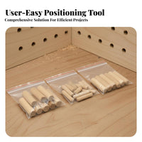 Straight Hole Guide Wear-Resistant Metal Bushings Handheld Doweling Jig Accurate Positioning Straight Hole Drill Guide for Cabinetry, Workshop