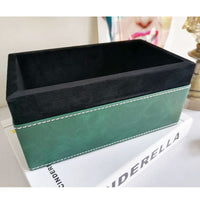 Nordic Creative Leather Tissue Box for Dining Table Coffee Table Decoration American Living Room Tissue Holder