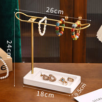 New Jewelry Display Stand with Earring and Necklace Organizer, Metal Holder