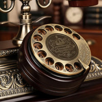 Antique Corded Telephone Ornate Retro Landline Phone Decorative Feet