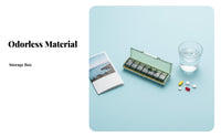 weekly Organizer Portable weekly Container Easy Opening for trip, Home