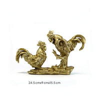 Cockerel Figurine Realistic Cockerel Statue Resin for Garden, Patio