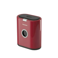 Press Top Trash Can with Lid Compact Slim Wastebasket Low-Profile for Bedroom