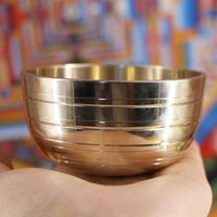 7 Pieces Meditation Sound Bowls Gold-Toned Nested Singing Bowls Stackable Instrument for Practitioners, Yogis, Sound Healing, Meditation