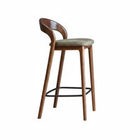 Modern Chinese Design Highrear Counter Stool Minimalist design Bar Chair Elegant Look Seating Furniture Sturdy Frame for Interior Designers, Homeowners, Entertainers, Restaurant, Reception Area, Kitchen Island, Bistro