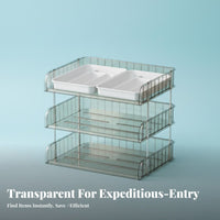 Stackable Letter-size document Drawer Easy Classification Desk Storage Box Large Capacity