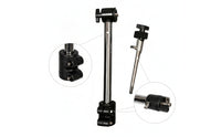 Two-Section Cymbal Stand Rod with Felt Washer Chrome-Finished Cymbal Rod Adjustable Attachment Modular for Drummers, Percussionists, Live Stage, Recording Studios, Rehearsal Rooms