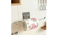 Paper Towel Holder Easy Installation Under Cabinet Space Saving Kitchen Rag Hanger for Renters, Lavatory, RV