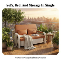 Foldable Single Folding Lounger Multifunctional Fold-unfold Foam Mattress two-wayUse transformable Furniture Space-Saving for Adults, Apartment Dwellers, Students, Balcony, Small Apartments, Bedroom, Guest Room