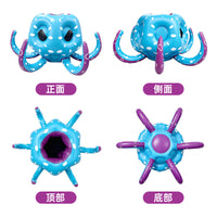 亚马逊新款充气章鱼投掷套圈水上投篮娱乐亲子互动pvc戏水玩具