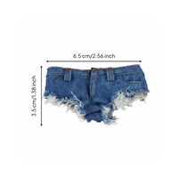 1/6 Scale Denim Shorts Slightly 12 Inch Doll Shorts Real Pockets Collectible Accessory for Hobbyists