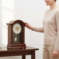 Wooden Pendulum Timepiece Hourly Chime Home Decor Easy to Read for Living Room