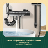 Brass thermostatic shower, rainfall head
