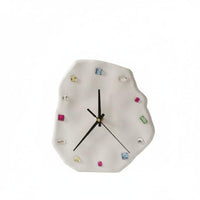 Wall Clock Irregular Ceramic Clock Creative Gift Timekeeping Device for Bedroom