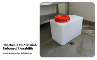 Thickened Wall Plastic Water Storage Container Multi-Purpose PE Plastic Container Heavy-Duty Vertical Water Container Long-Lasting for RV Owners, Homeowners, Outdoor, Home, Fire Suppression, Backyard