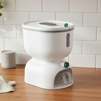 Press Rice Container Measuring Cup Rice Container Large Capacity