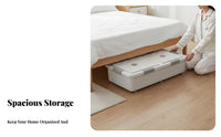 Foldable Underbed Container Large Capacity Collapsible Clothing container for Families