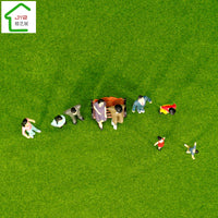 DIY Architectural Sand Table Figures Miniature Multi-Pose Colored Model People
