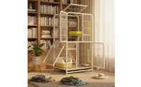 Separate Litter Box Entry Large Cat Villa Stable Structure Multi-Level Cat Enclosure Easy to Clean Pet Supplies