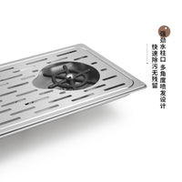 High-Pressure Cup Washer for Sink, Embedded Countertop, Automatic, for Milk Tea Shops, Desktop Press, Commercial
