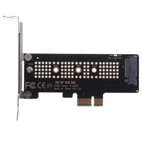 半高支架NVMe PCIe M.2 NGFF SSD转PCIe x1转接卡PCIe x1 to M.2.