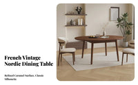 Round to Oval Dining Table Multi-Functional Extendable Dining Table for Apartment Dwellers, Homeowners, Living Room