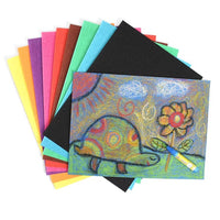 8K 4K 16K A4 Colored and Black Sandpaper for Kids' Art and Graffiti