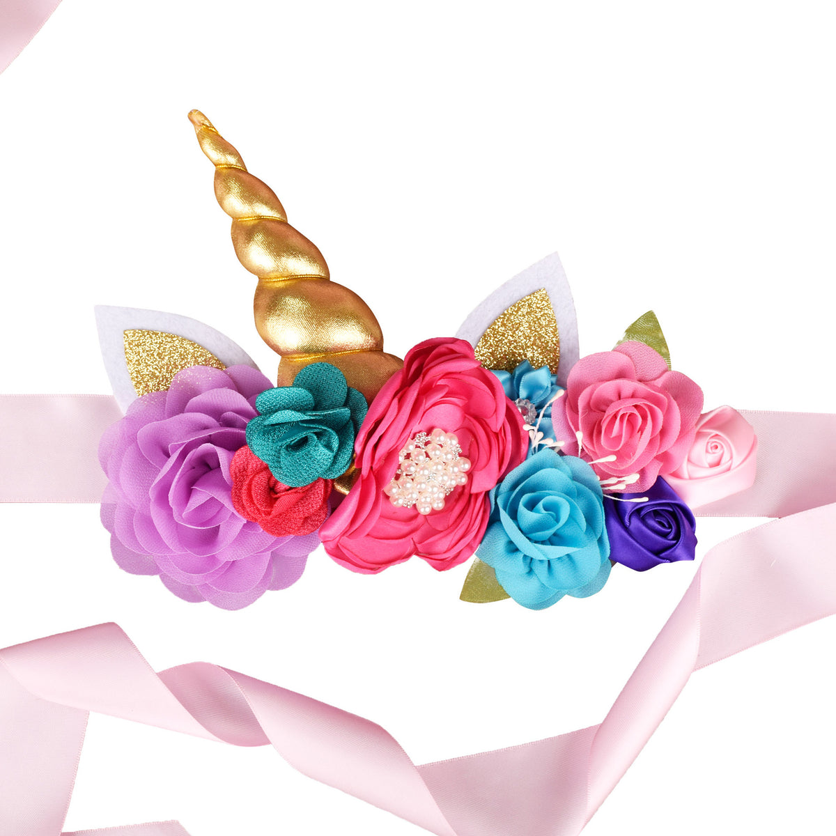 Mom-to-Be Unicorn Floral Sash for Baby Shower
