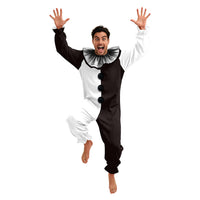 European and American Halloween Carnival Party Cos Stage Performance Costume Colorful Patchwork Polka Dot Funny Clown Jumpsuit