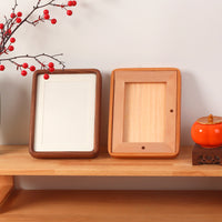 Black Walnut Mortise and Tenon Rounded Corner Solid Wood Picture Frame Empty Frame for Chinese Calligraphy