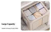 foldable Framed Storage Box two-way entry Zippers for Garage, Families