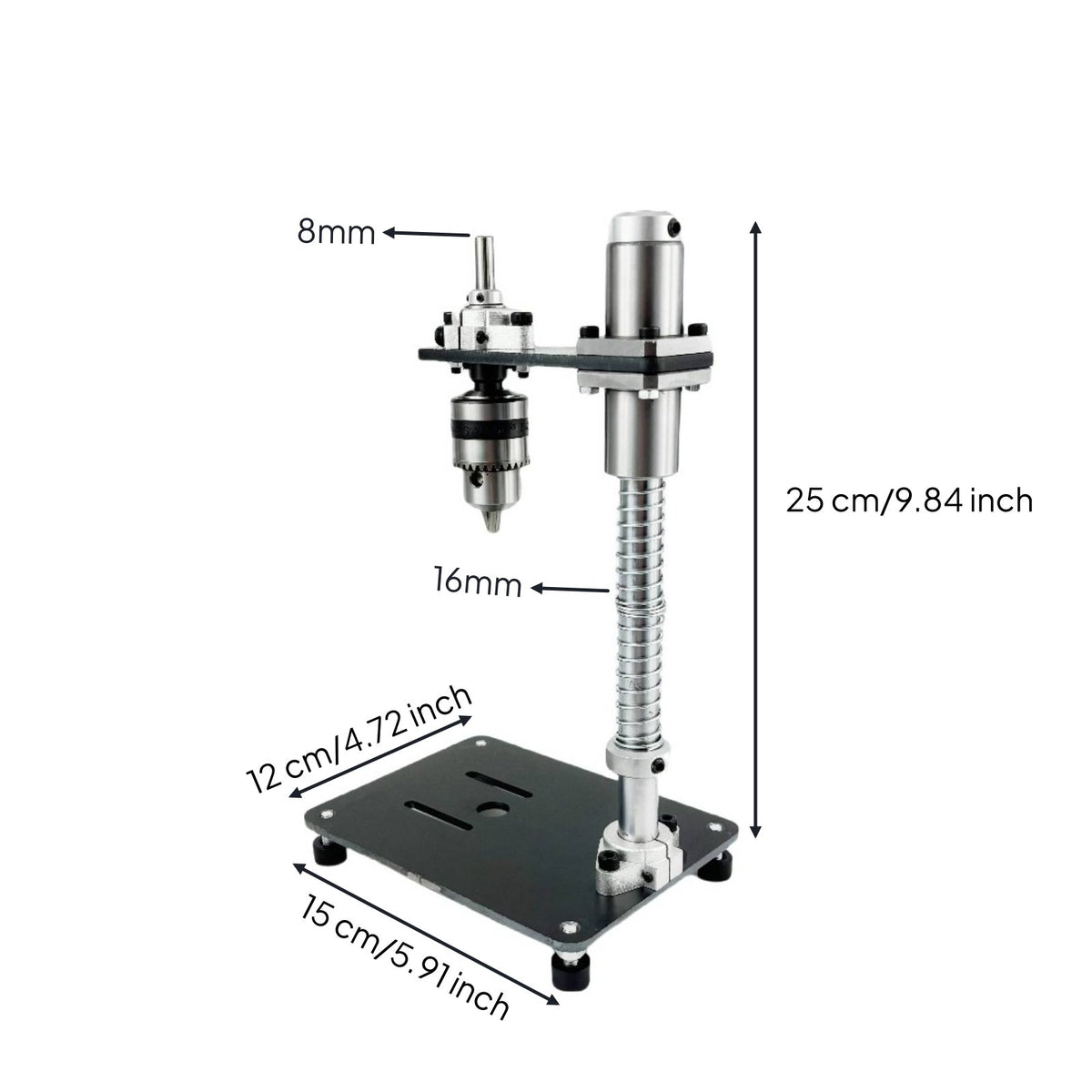 Hand Press Stand Thickened Column Vertical Drilling Guide Non-Slip Feet