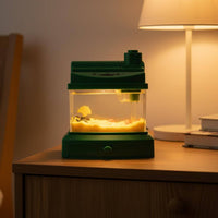 Children's Fishing Aquarium Game Maintenance Mini Aquarium Toy Realistic Artificial Fishes Tank for Indoor