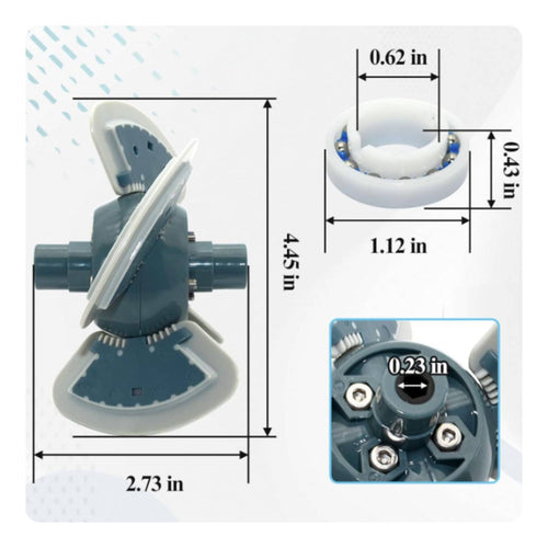PF1 Cleaner Parts Kit Easy to Install Pool Cleaner Wheel Wear Resistant