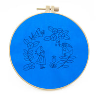 DIY Ribbon Embroidery Kit for Beginners - European Style Floral Patterns with Hoop