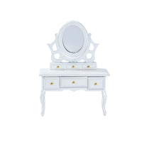 1:12 Dollhouse Vanity Table Model Accessory Miniature Furniture Bedroom Photo Prop