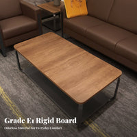 Simple Design Steel Frame Coffee Table Minimalist aesthetic Reception Furniture Modern Aesthetic Business Interior adaptable Use for Office Managers, Homeowners, Apartment Dwellers, Waiting Room, Small Spaces