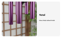 Relaxing Sound Metal Tube Wind Chime Weather Resistant Tuned Musical Chime Long-Lasting Aluminum Construction Hanging Ornament for Meditation Practitioners, Homeowners, Gift Givers, Patio, Porch, Balcony, Yard
