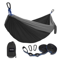 Portable Nylon Hammock with Tree Straps for Outdoor Camping and Backpacking