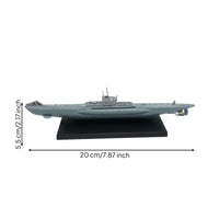 Undersea Vessel Model with Display Base Scale Tabletop Undersea Vessel Model Design for Collectors, History Enthusiasts