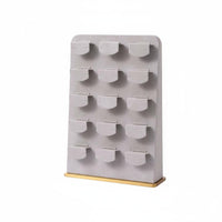 Microfiber Jewelry Display Light Elegant Design Post Earring Organizer Minimalist Design Post Earring Holder for Live Broadcasting, Showrooms