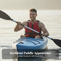 Double-Bladed Kayak Paddle Reinforced Portable Kayak Paddle Split Shaft Boat Oar Buoyant Design Aquatic Activities Equipment